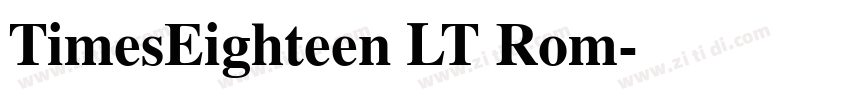 TimesEighteen LT Rom字体转换